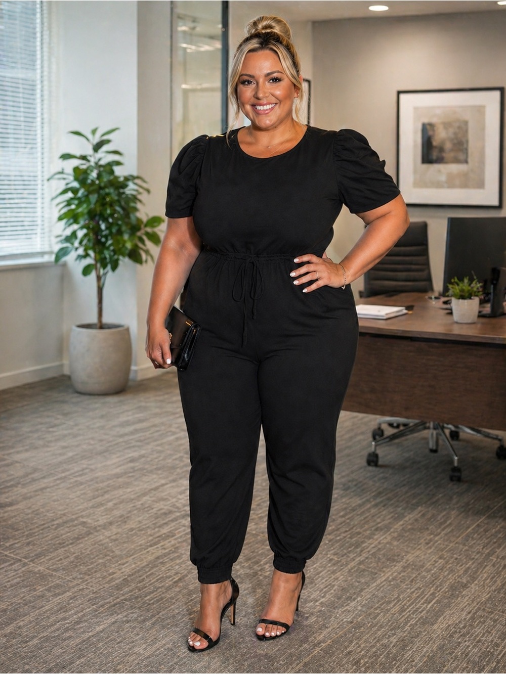 Speechless Black Jumpsuit